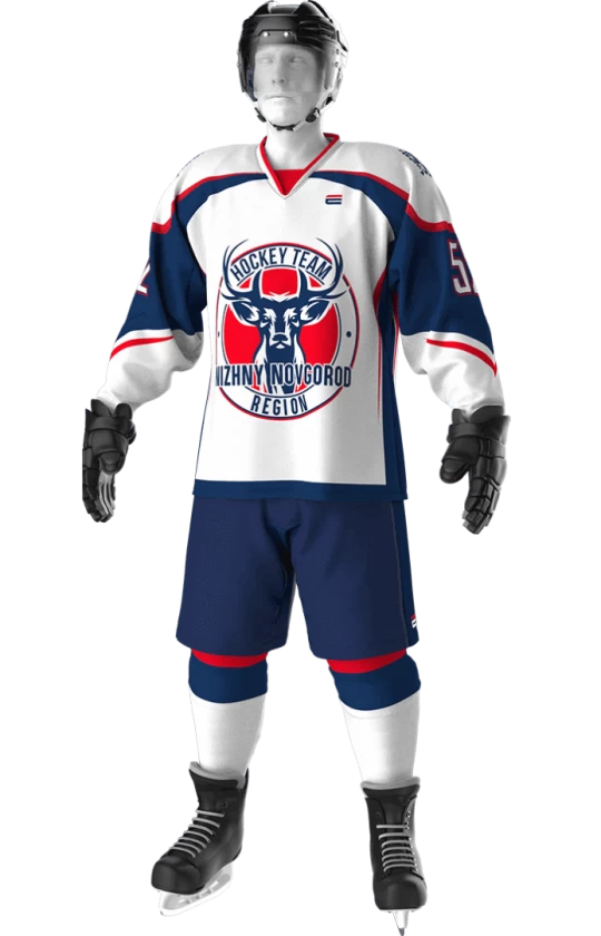 HOC-A06.0 КОМФОРТ + Хоккеист Джерси HOC-DJ-M-A08 Перед