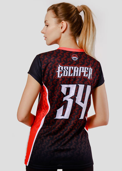 Волейбольная футболка женская VOL-AWT-02-SUBL